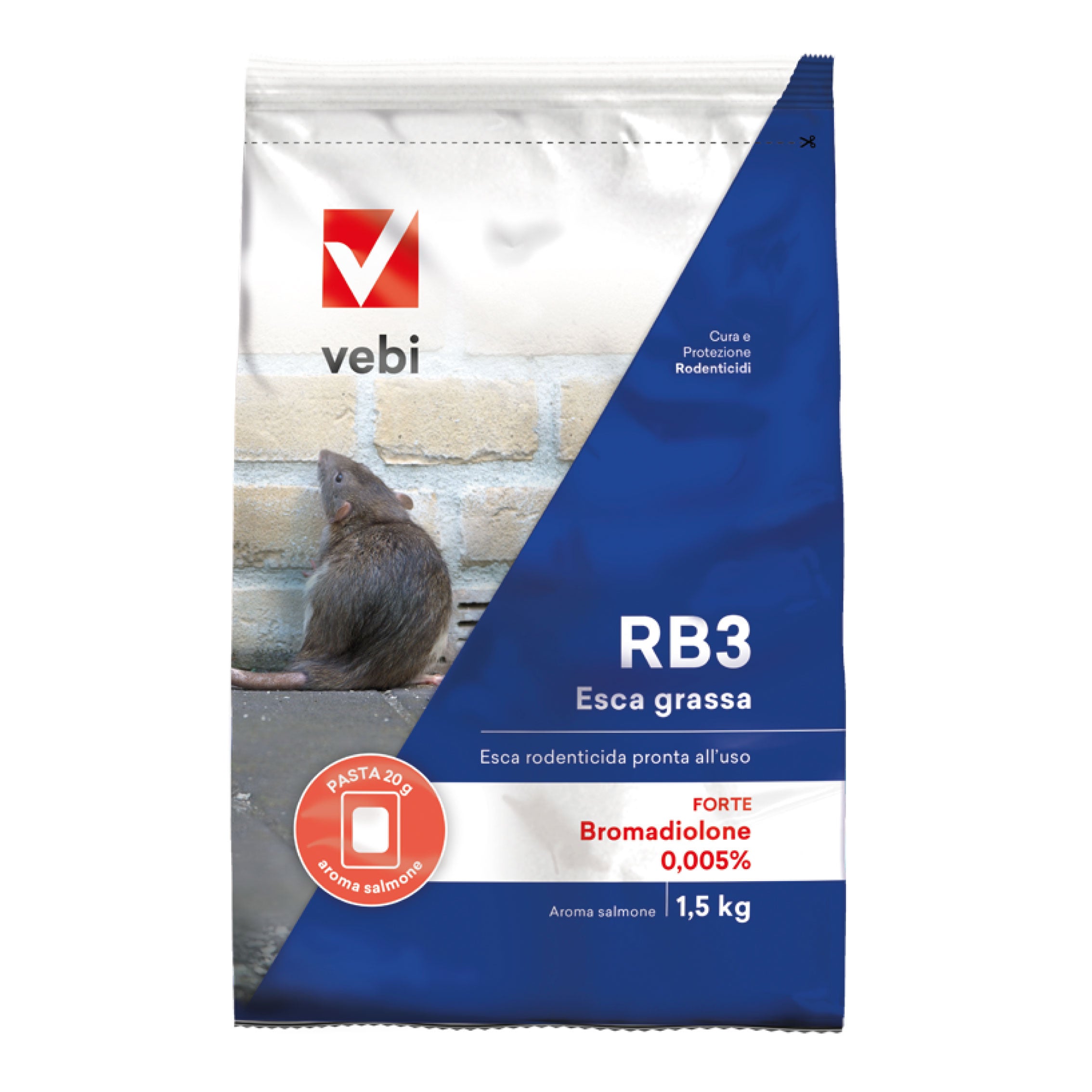Rb3 Boccone Rosso Aroma Salmone Kg 1,5